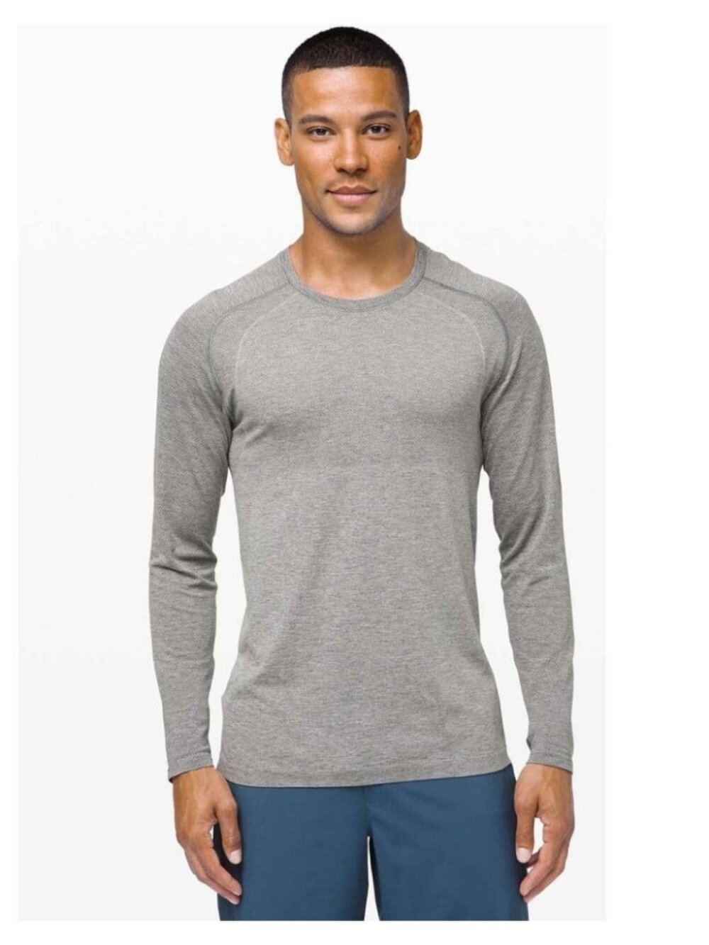 LULULEMON Metal Vent Tech Long Sleeve 2.0 Size XL Slate / White